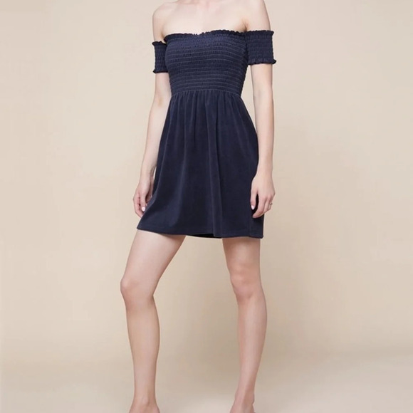 🆕 Juicy Couture Smocked Microterry Dress - Picture 1 of 4